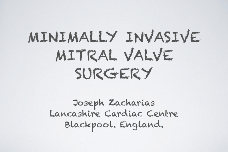 Mitral Valve repair, Guest lecture at the 20th Annual meeting, Gdansk, Poland.