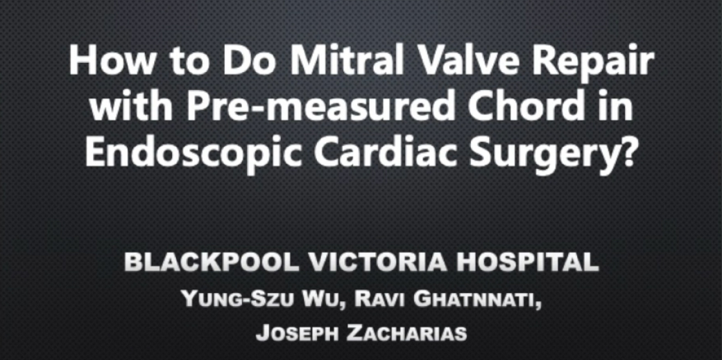 ChordX for Mitral valve repair in a 88 year old patient